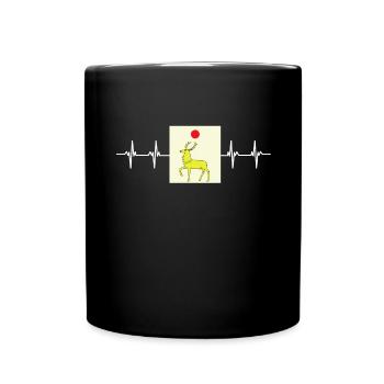 Georgian Flag - Full Colour Mug - black - Front
