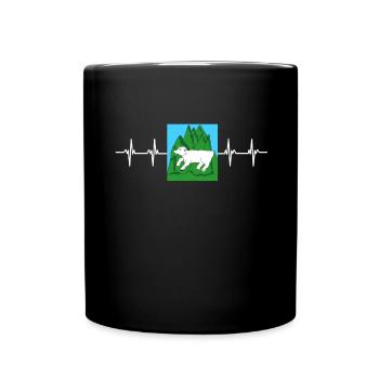 Georgian Flag - Full Colour Mug - black - Front