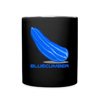 Blaue Gurke Bluecumber Gurken - Tasse einfarbig - Schwarz - Vorne