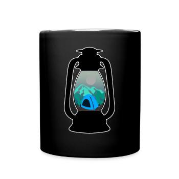 Randonnée Camping Lampe Lanterne Trekking - Mug uni - noir - Devant