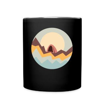 Alpinisme Trekking Camping de randonnée - Mug uni - noir - Devant