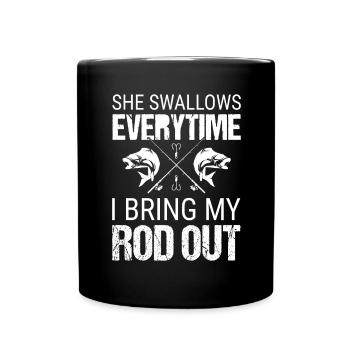 Elle avale chaque fois que je sors ma verge - Mug uni - noir - Devant