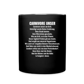 Carnivore Diät Carnivore Ernährung Carnivore Diet - Mug uni - noir - Devant