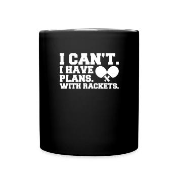 Tischtennis Ping Pong Pingpong Table Tennis - Full Colour Mug - black - Front
