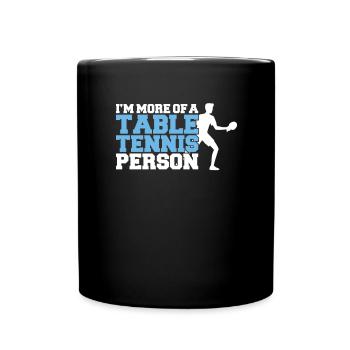 Tischtennis Ping Pong Pingpong Table Tennis - Mug uni - noir - Devant