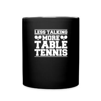 Table tennis, Ping pong, Ping-pong Table tennis - Full Colour Mug - black - Front