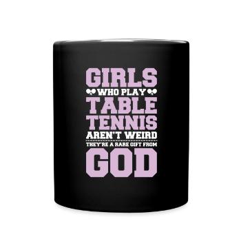 Tischtennis Ping Pong Pingpong Table Tennis - Mug uni - noir - Devant