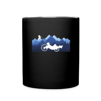Recumbent Bike And Velomobil - Tasse einfarbig - Schwarz - Vorne