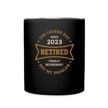 Retraite 2023 Enfin un cadeau de pension pour les retraités - Mug uni - noir - Devant
