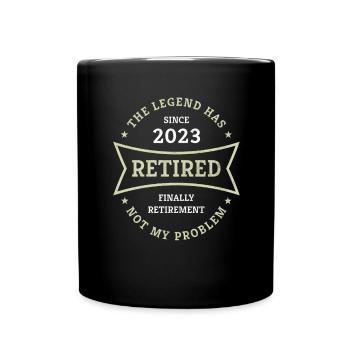 Retraite 2023 Enfin un cadeau de pension pour les retraités - Mug uni - noir - Devant