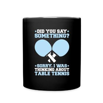 Tischtennis Ping Pong Pingpong Table Tennis - Mug uni - noir - Devant