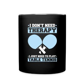 Tischtennis Ping Pong Pingpong Table Tennis - Full Colour Mug - black - Front