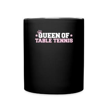 Tischtennis Ping Pong Pingpong Table Tennis - Full Colour Mug - black - Front