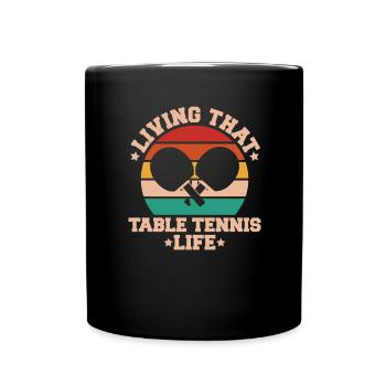 Tischtennis Ping Pong Pingpong Table Tennis - Mug uni - noir - Devant