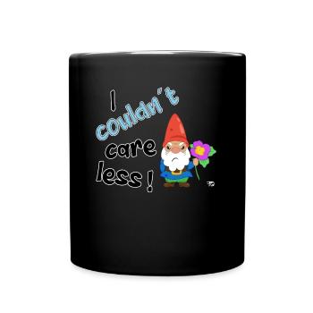 I couldn't care less. grim funny garden - Full Colour Mug - black - Front