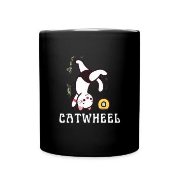 Cheerleader Tumbling Acrobat Cartwheel Maman - Mug uni - noir - Devant