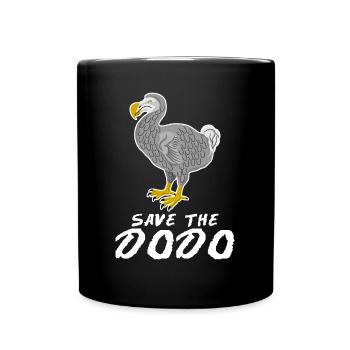 Save the Dodo - Tasse einfarbig - Schwarz - Vorne