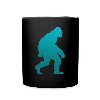 Bigfoot Sasquatch mit Sonnenbrille - Tasse einfarbig - Schwarz - Vorne