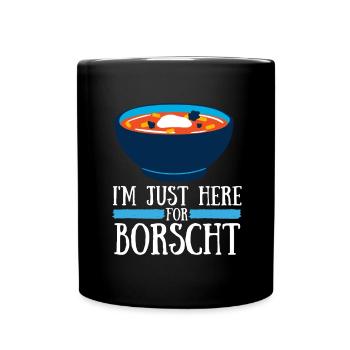 Bortsch Betterave Bortsch ukrainien - Mug uni - noir - Devant