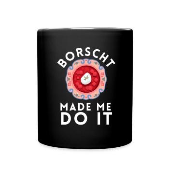 Bortsch Betterave Bortsch ukrainien - Mug uni - noir - Devant