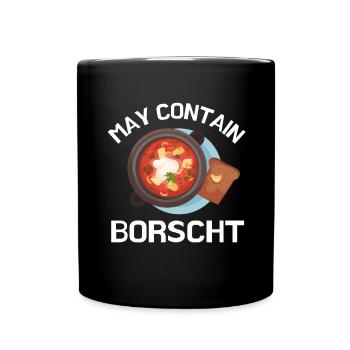 Borsch Beetroot Ukrainian Borscht - Full Colour Mug - black - Front