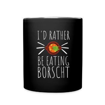Bortsch Betterave Bortsch ukrainien - Mug uni - noir - Devant