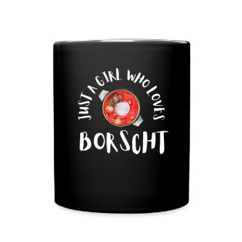 Bortsch Betterave Bortsch ukrainien - Mug uni - noir - Devant