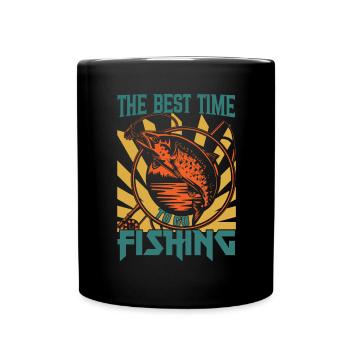 Le meilleur moment pour pêcher 2 - - Mug uni - noir - Devant