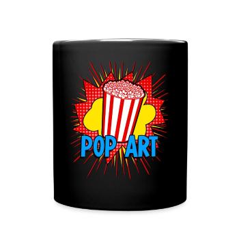 Pop Art Popcorn - Full Colour Mug - black - Front