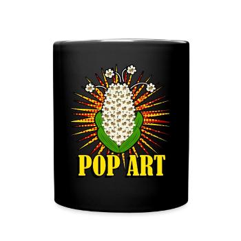 Popcorn Pop Art - Full Colour Mug - black - Front