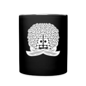 Popcorn funny corn - Full Colour Mug - black - Front