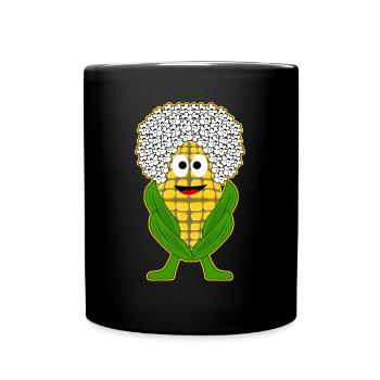 Maïs soufflé au maïs - Mug uni - noir - Devant