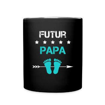 annonce grossesse papa père pour Futur papa - Mug uni - noir - Devant