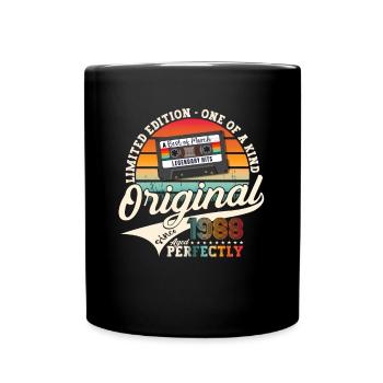 35e anniversaire homme Mars Né 1988 Cassette - Mug uni - noir - Devant