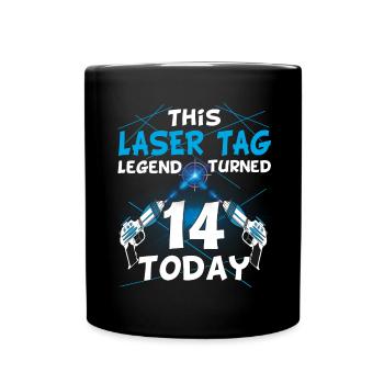 Laser Tag Birthday Party - Laser Tag Birthday - Mug uni - noir - Devant