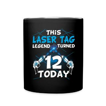 Laser Tag Birthday Party - Laser Tag Birthday - Mug uni - noir - Devant
