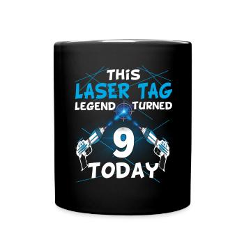 Laser Tag Birthday Party - Laser Tag Birthday - Mug uni - noir - Devant