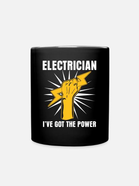 Elektriker Strom Elektroinstallateur - Ensfarvet krus - sort