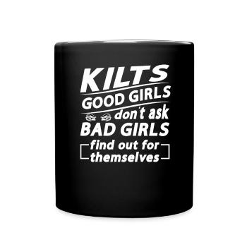 Kilt écossais disant jupe écossaise Écosse - Mug uni - noir - Devant