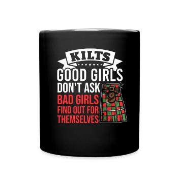 Kilt écossais disant jupe écossaise Écosse - Mug uni - noir - Devant