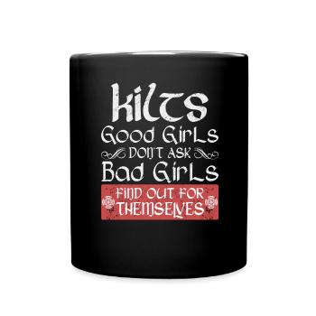 Kilt écossais disant jupe écossaise Écosse - Mug uni - noir - Devant