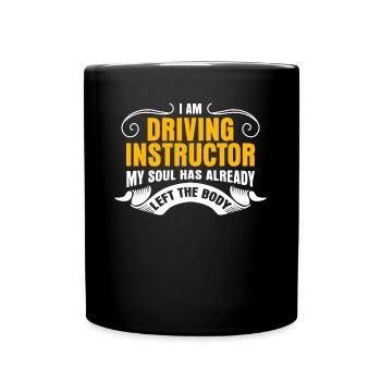 Driving Instructor Driving School - Full Colour Mug - black - Front