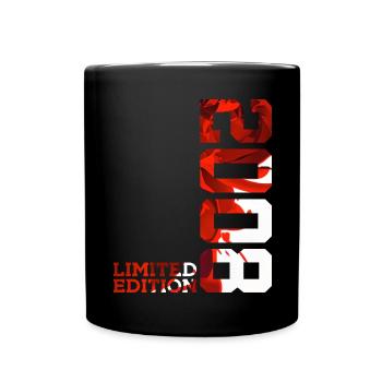 18TH BIRTHDAY 18 YEARS LIMITED EDITION 2008 - Full Colour Mug - black - Front