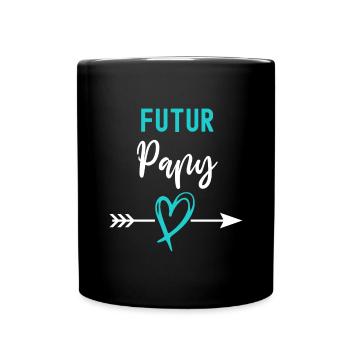 futur papy grand-père cadeau annonce grossesse - Mug uni - noir - Devant