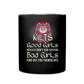 Kilt écossais disant jupe écossaise Écosse - Mug uni - noir - Devant