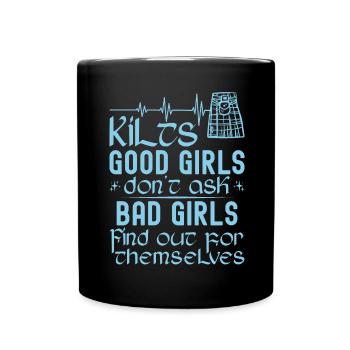 Kilt écossais disant jupe écossaise Écosse - Mug uni - noir - Devant