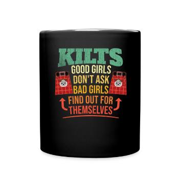 Kilt écossais disant jupe écossaise Écosse - Mug uni - noir - Devant