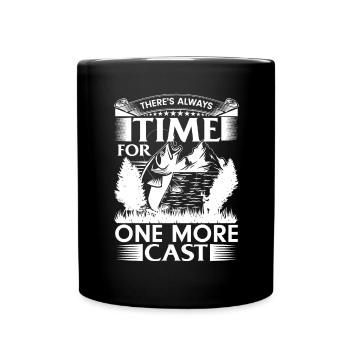 Es ist immer Zeit für einen weiteren Wurf - - Tasse einfarbig - Schwarz - Vorne