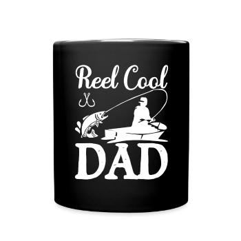 Reel Cool Dad - - Full Colour Mug - black - Front