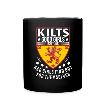 Kilt écossais disant jupe écossaise Écosse - Mug uni - noir - Devant